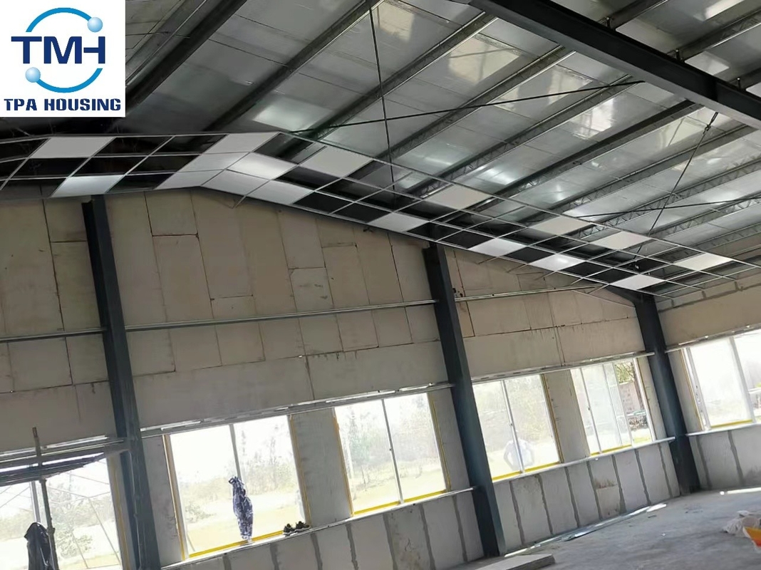 Baja Struktural H Beam Color Steel Sheet Struktur Baja Ringan Bangunan Untuk Gereja