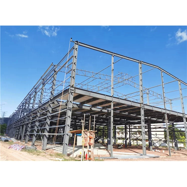 Q235 dan Q345 Baja Standar Lokakarya Panel Sandwich Baja Bangunan Frame