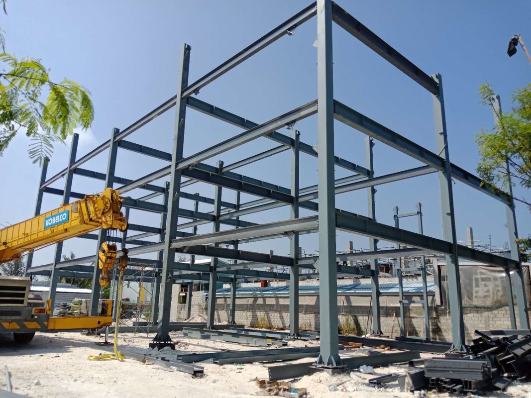 Bangunan Struktur Baja Prefabrikasi Bangunan Kerangka Rumah Untuk Maladewa Menggunakan Bahan Isolasi