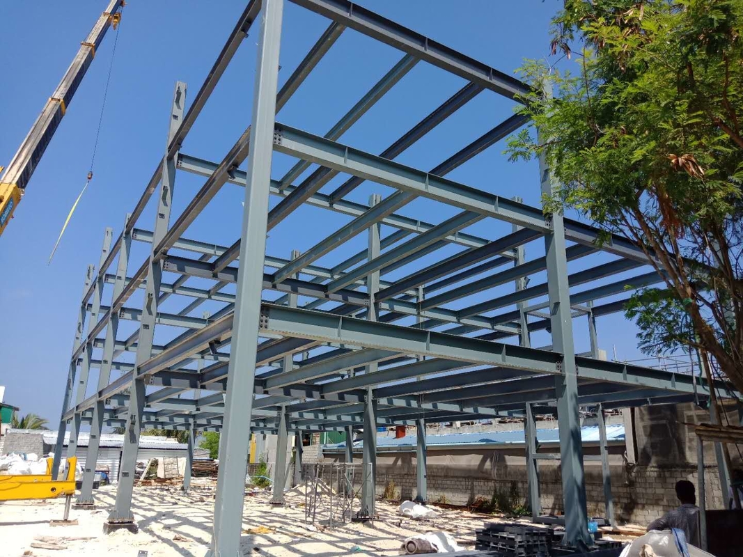 Bangunan Struktur Baja Prefabrikasi Bangunan Kerangka Rumah Untuk Maladewa Menggunakan Bahan Isolasi