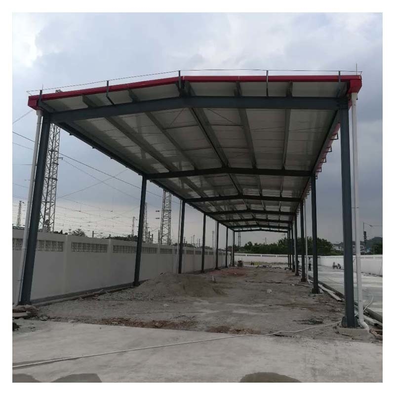 Instalasi Mudah Struktur Baja Luar Ruang Baja Mobil Garasi Hangar Di Cina