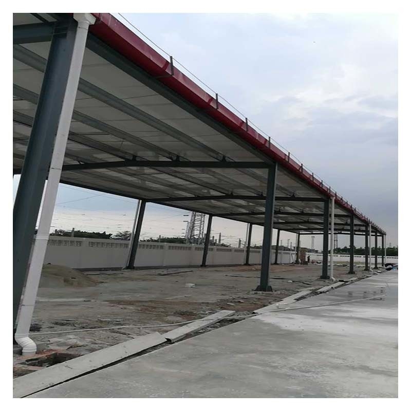 Instalasi Mudah Struktur Baja Luar Ruang Baja Mobil Garasi Hangar Di Cina