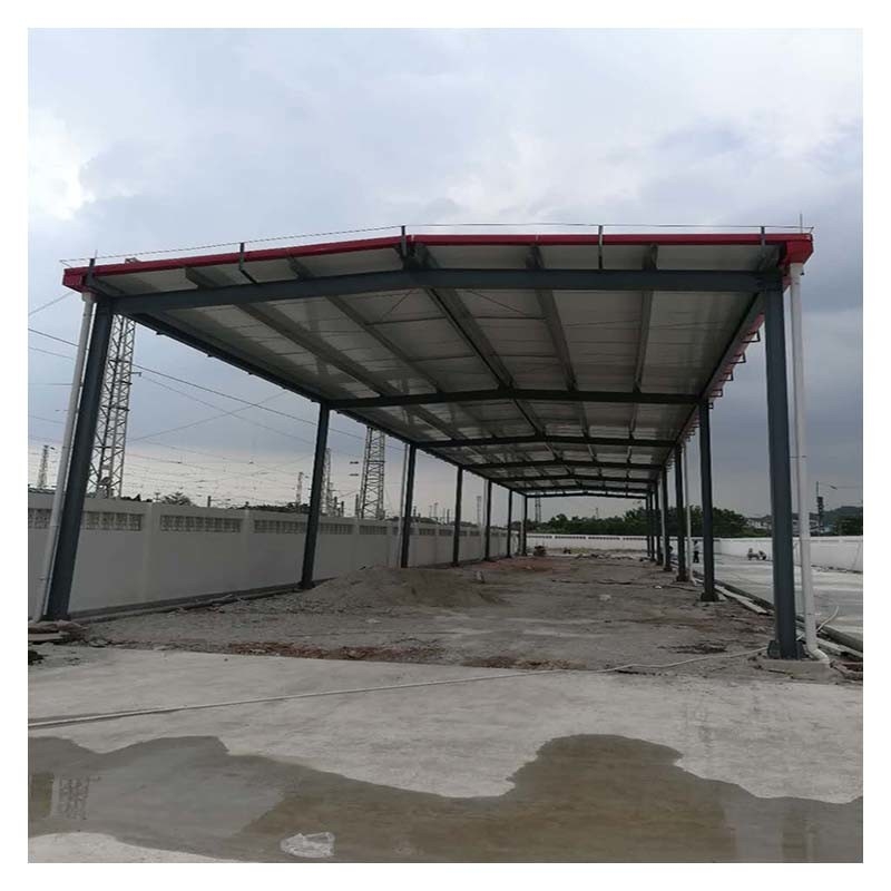Instalasi Mudah Struktur Baja Luar Ruang Baja Mobil Garasi Hangar Di Cina