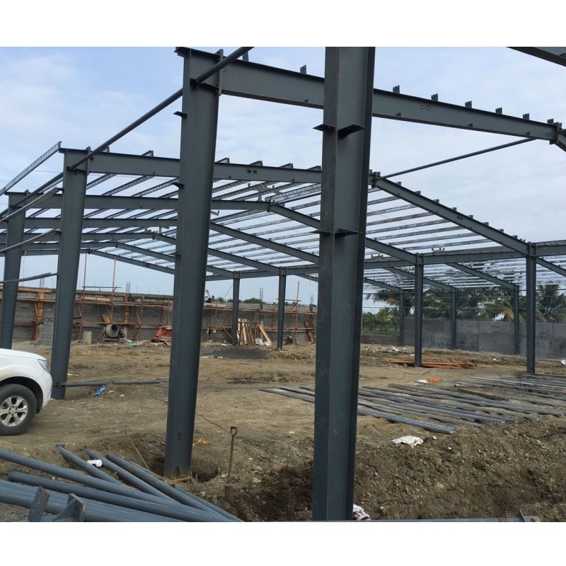 Ekspor ke Filipina Brick Wall Hot Dip Galvanized C-Bentuk Baja Galvanized Frame Untuk Gedung Gudang