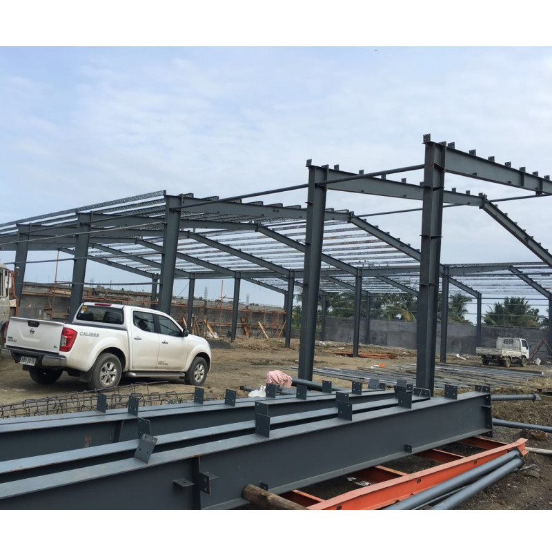 Ekspor ke Filipina Brick Wall Hot Dip Galvanized C-Bentuk Baja Galvanized Frame Untuk Gedung Gudang