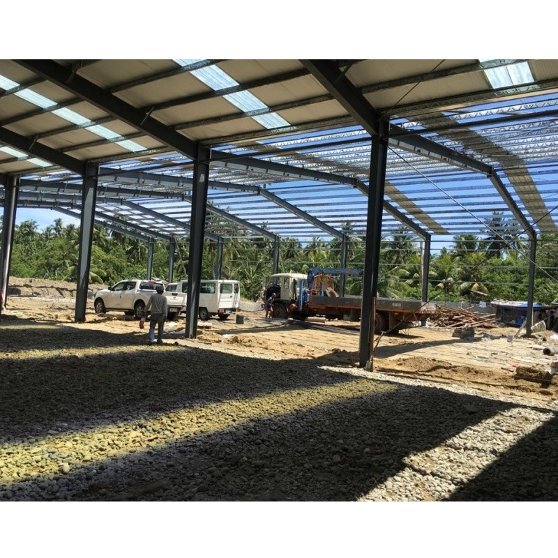 Ekspor ke Filipina Brick Wall Hot Dip Galvanized C-Bentuk Baja Galvanized Frame Untuk Gedung Gudang