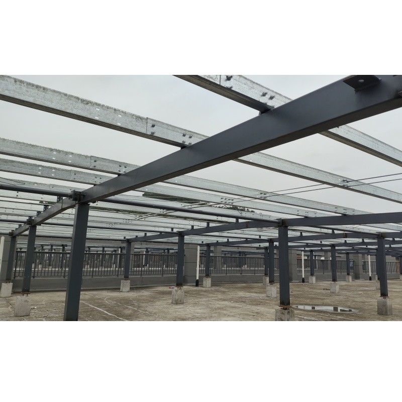 Q235Z struktur baja Struktur baja untuk instalasi sistem energi surya Bangunan struktur baja prefabrikasi