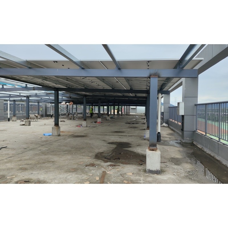 Q235Z struktur baja Struktur baja untuk instalasi sistem energi surya Bangunan struktur baja prefabrikasi