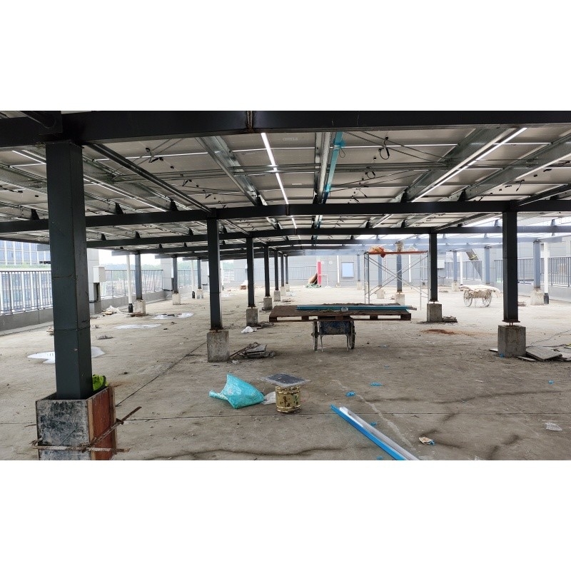 Q235Z struktur baja Struktur baja untuk instalasi sistem energi surya Bangunan struktur baja prefabrikasi