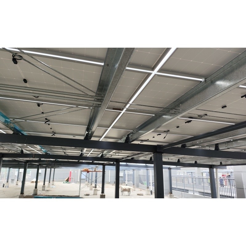 Q235Z struktur baja Struktur baja untuk instalasi sistem energi surya Bangunan struktur baja prefabrikasi