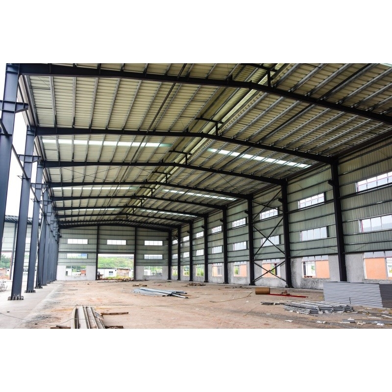 Q345 Galvanized Factory Prefabricated Material Struktur Baja Untuk Bangunan Baja Pabrik