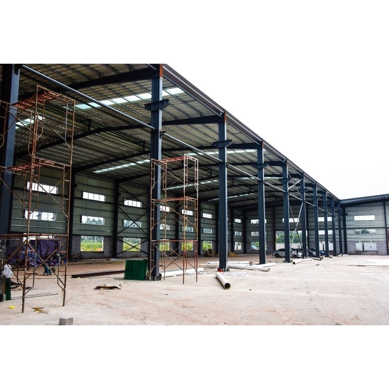 Q345 Galvanized Factory Prefabricated Material Struktur Baja Untuk Bangunan Baja Pabrik