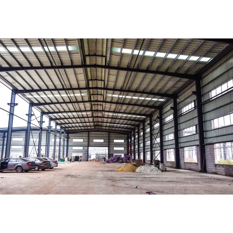 Q345 Galvanized Factory Prefabricated Material Struktur Baja Untuk Bangunan Baja Pabrik