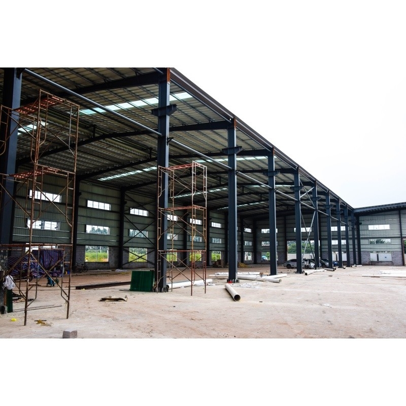 Q345 Galvanized Factory Prefabricated Material Struktur Baja Untuk Bangunan Baja Pabrik