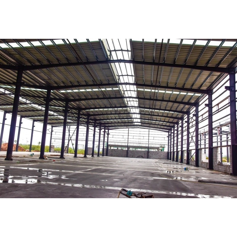 Q345 Galvanized Factory Prefabricated Material Struktur Baja Untuk Bangunan Baja Pabrik