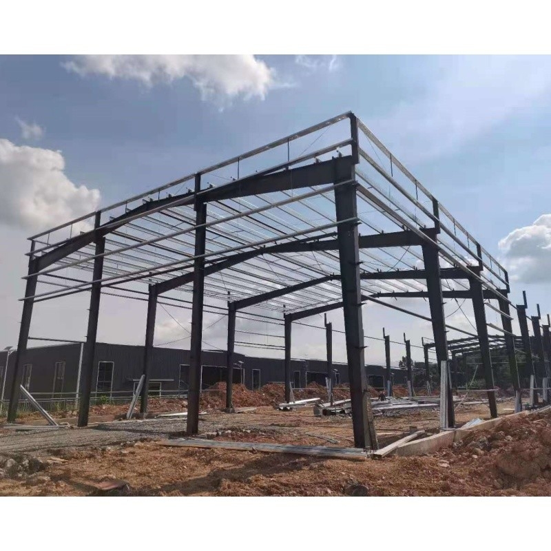 Hot Dip Galvanized Kelembaban Proof Frame Baja Rumah Kaca Konstruksi Untuk Sayuran Rumah Kaca gudang