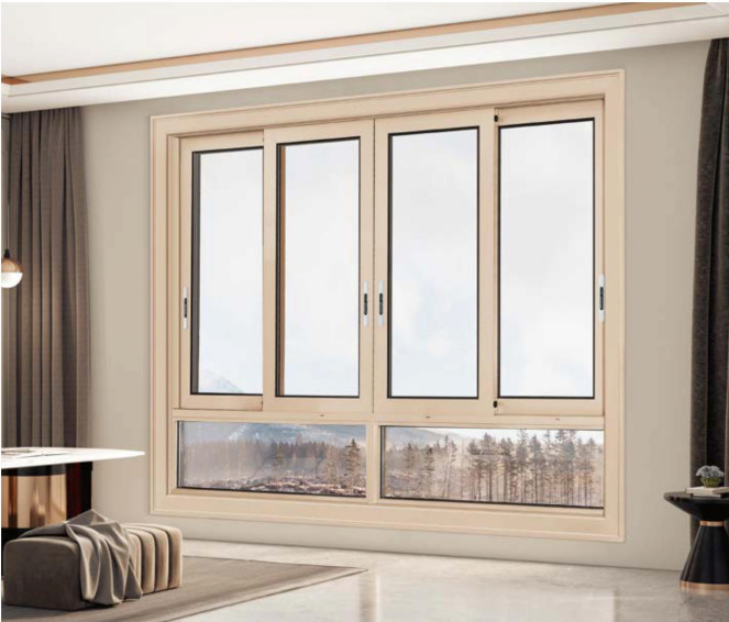 Jendela geser paduan aluminium isolasi panas 80mm cocok untuk balkon, dapur dan ruang rumah lainnya