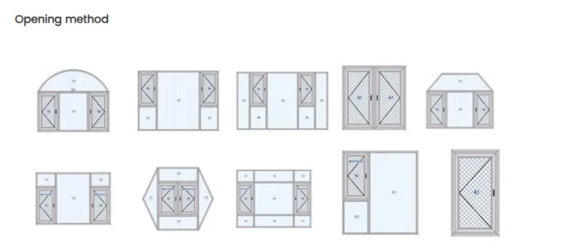 Jendela Casement yang sangat efisien dan terisolasi panas untuk dapur, kamar mandi, kamar tidur, dll.