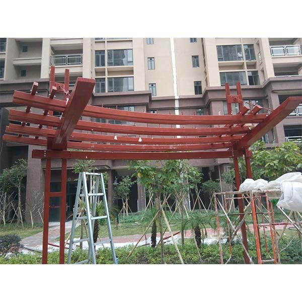 Struktur Baja Kebun Gudang Custom Grid Anti Korosi Outdoor Corridor Galeri