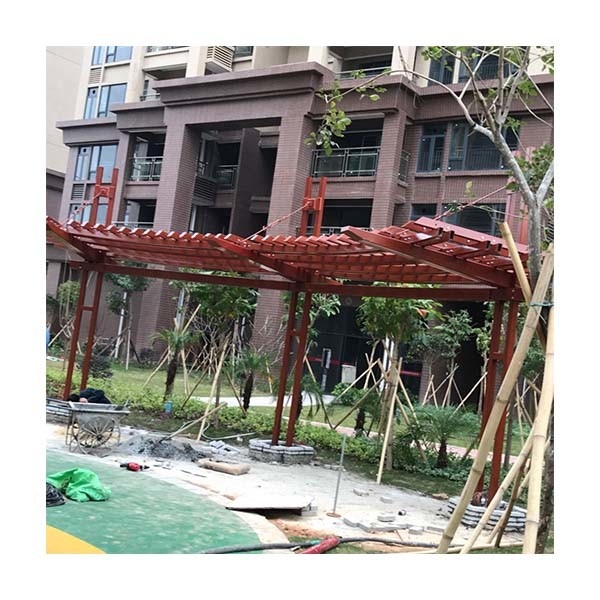 Struktur Baja Kebun Gudang Custom Grid Anti Korosi Outdoor Corridor Galeri