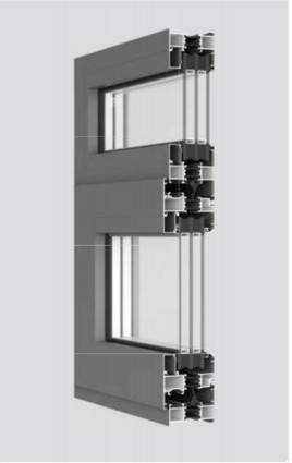 Jendela geser paduan aluminium isolasi panas 80mm cocok untuk balkon, dapur dan ruang rumah lainnya