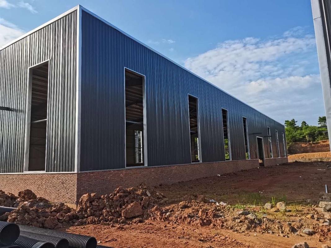 Hot-dip Galvanized Prefabricated Steel Structure Metal Material Warehouse Bangunan Untuk Lokakarya