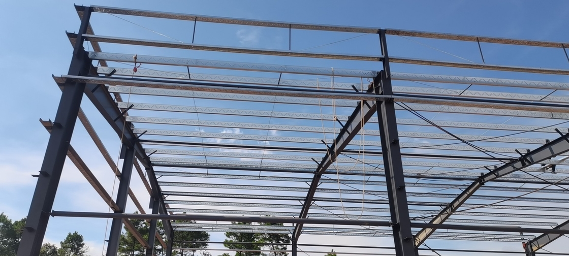 Hot-dip Galvanized Prefabricated Steel Structure Metal Material Warehouse Bangunan Untuk Lokakarya
