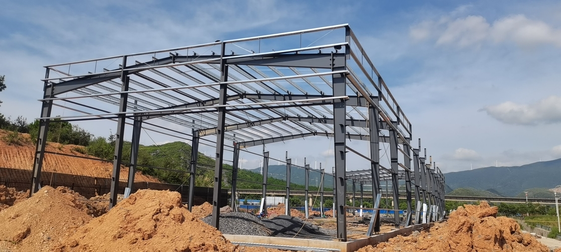 Hot-dip Galvanized Prefabricated Steel Structure Metal Material Warehouse Bangunan Untuk Lokakarya