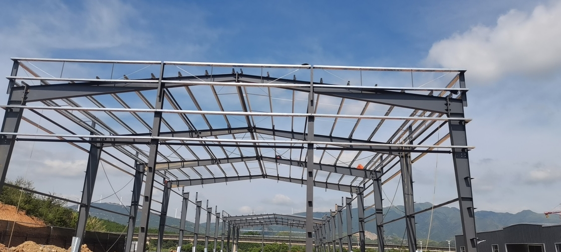 Hot-dip Galvanized Prefabricated Steel Structure Metal Material Warehouse Bangunan Untuk Lokakarya