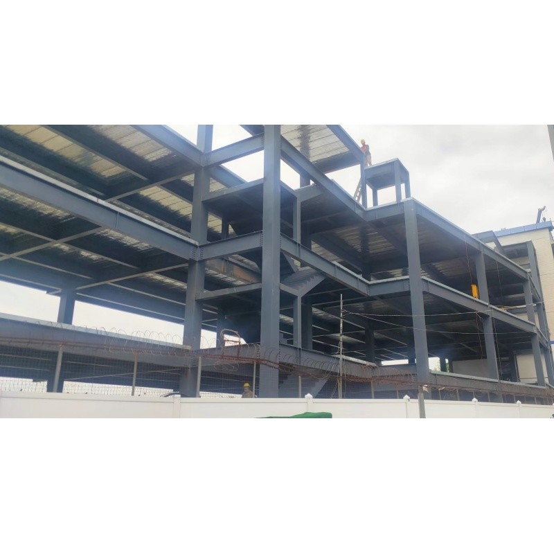 Struktur Baja Mezzanine Lantai Gudang Indoor Platform Baja Mezzanine Untuk Gudang