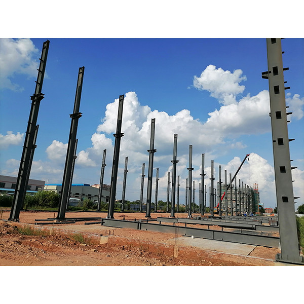 Struktur Baja Rumah untuk Pasar Afrika PVC Windows Sliding dan Fiber Cement Board Walls