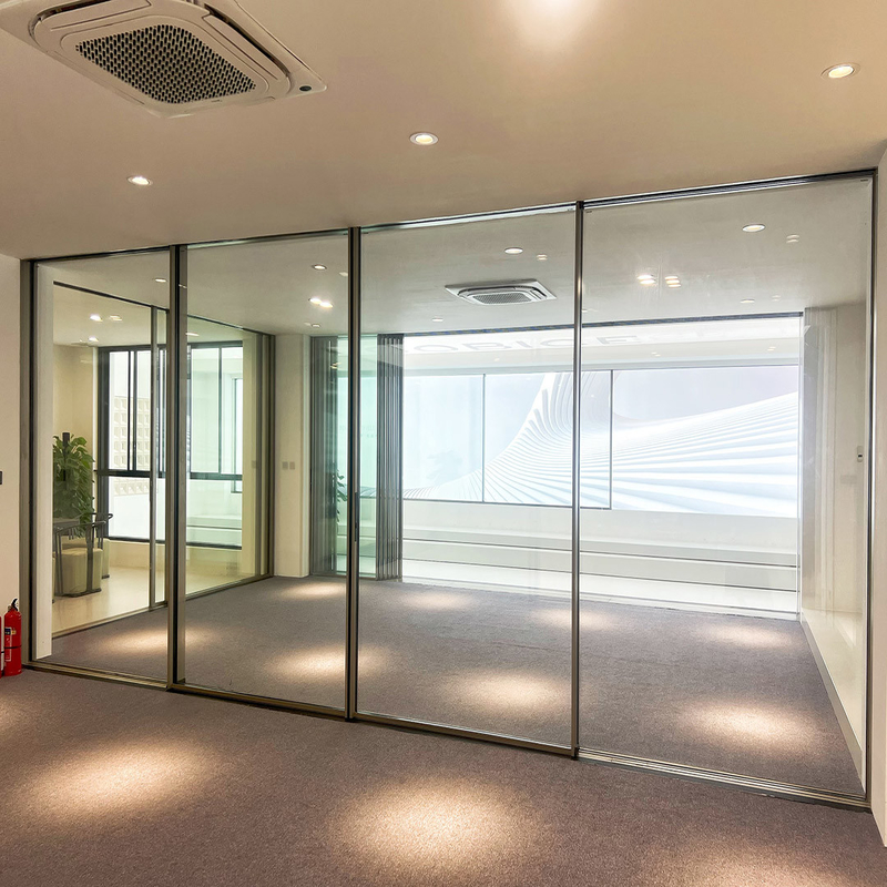 120 Panoramic Sliding Door Aluminium Alloy 6063-t6 Intelligent Untuk rumah pribadi, villa, area komersial, kantor