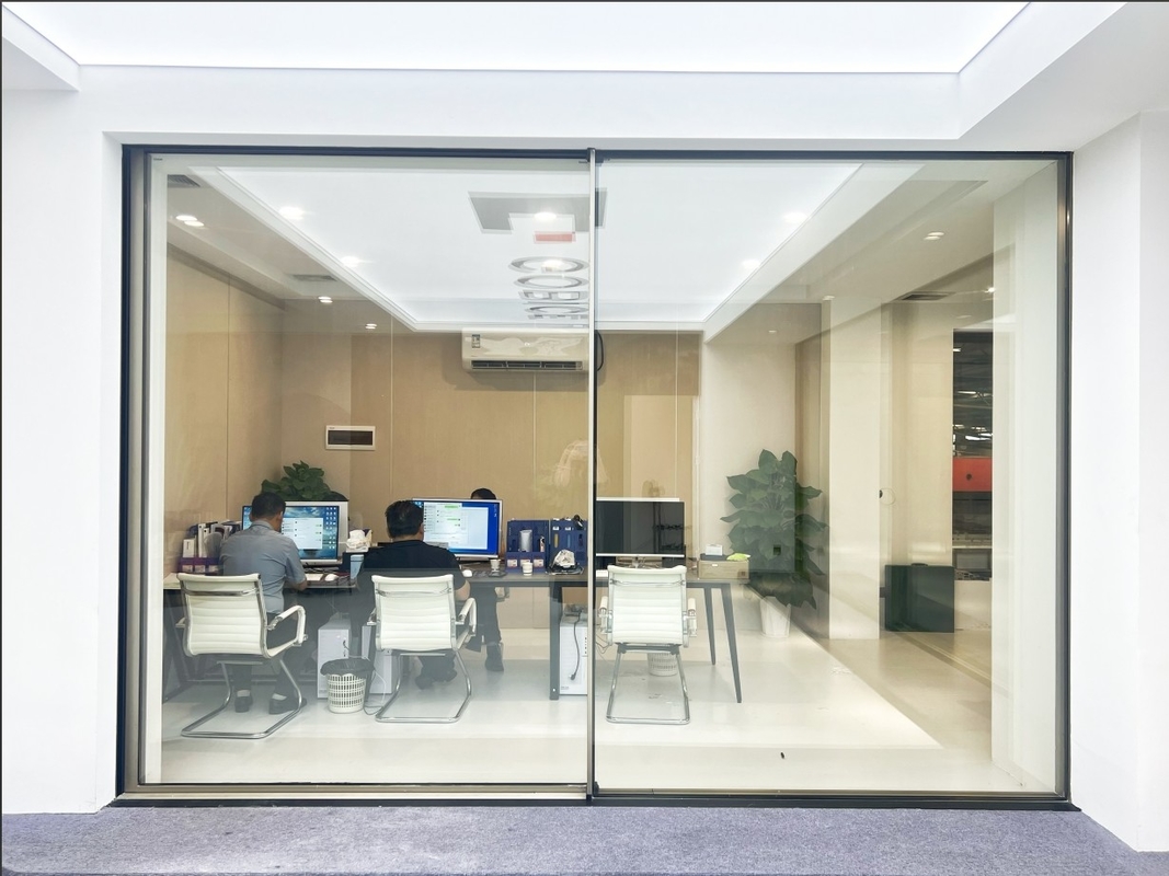 120 Panoramic Sliding Door Aluminium Alloy 6063-t6 Intelligent Untuk rumah pribadi, villa, area komersial, kantor