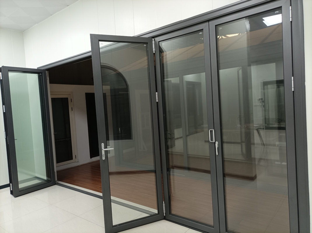 Pintu lipat anti-pinch seri 65 untuk rumah pribadi, villa, area komersial, kantor