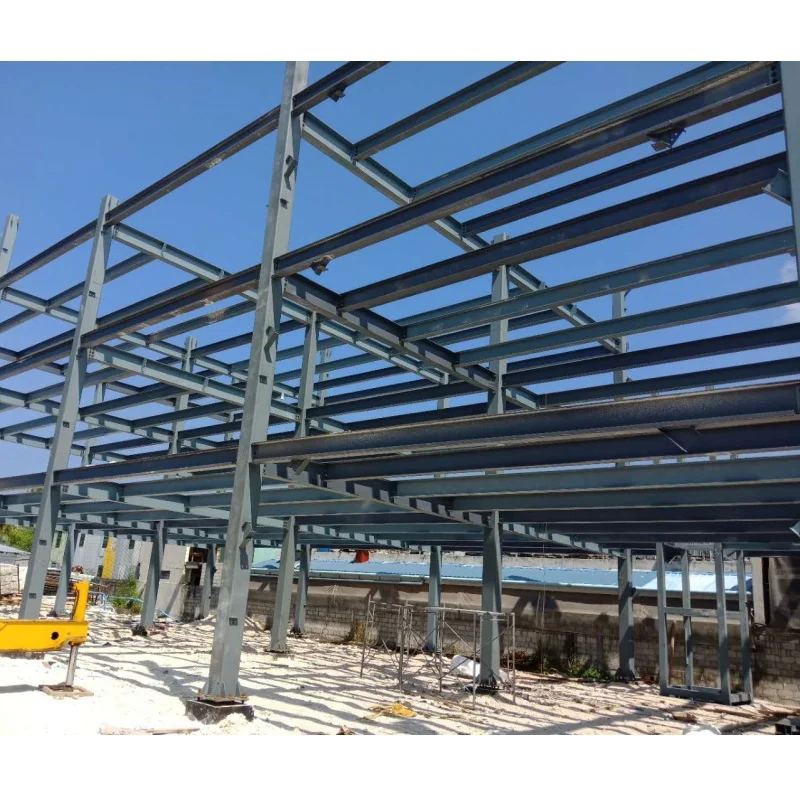 High Fire Resistance Prefab Steel House Untuk OEM 100/50 mm ALC Panel / WPC Board / Serat Cem Tembok Luar Termasuk