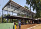 Batu Wool Sandwich Panel Bangunan Struktur Baja Ringan Untuk Sekolah Fleksibilitas Tinggi