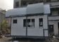 Atap Melengkung Sandwich Panel Rumah Baja Prefab / Rumah Rangka Logam Dengan Alas