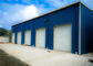 Bangunan Struktur Baja Cahaya Biru Dengan Panel Sandwich / Bangunan Logam Prefab